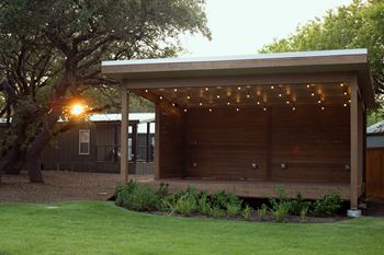 Outdoor amphitheater for yoga & live music